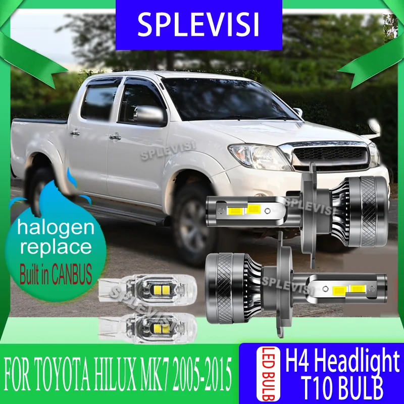 

Advanced anti-flicker technology LED H4 Headlight For Toyota Hilux MK7 2005 2006 2007 2008 2009 2010 2011 2012 2013 2014 2015