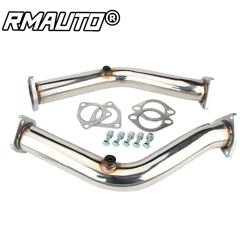 RMAUTO Stainless Downpipe Exhaust Manifold Pipes Racing Pipe Exhaust Systems For NISSAN 350Z G35 Z33/G35 V35 03-07 Engine Parts