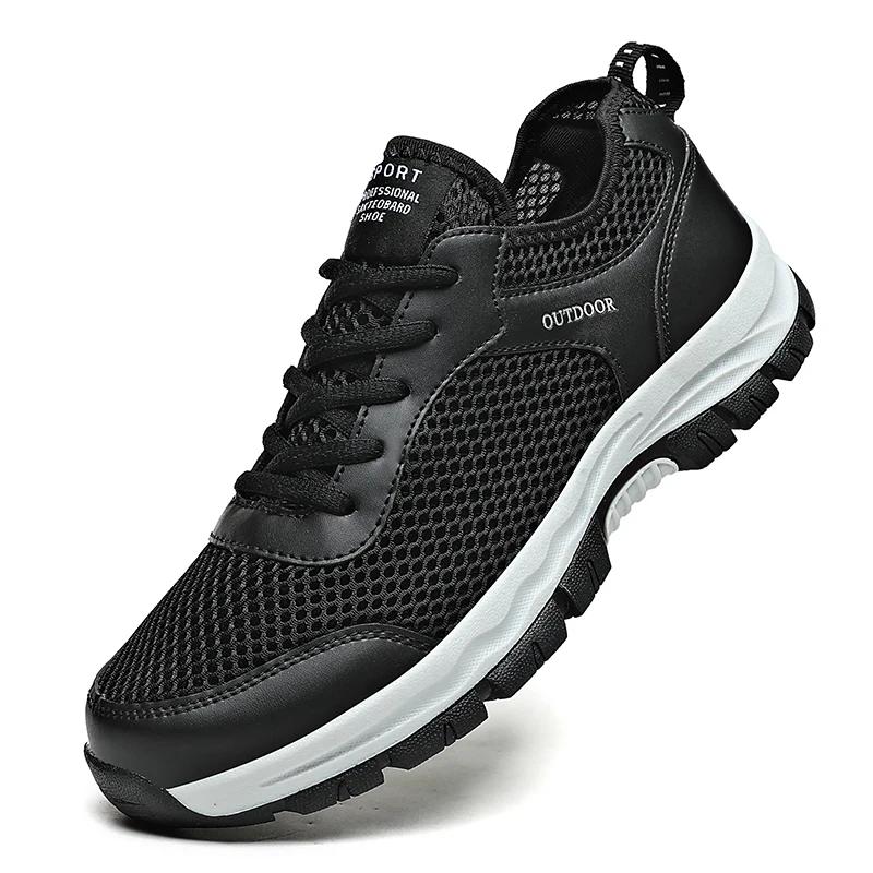 

Кроссовки мужские летние альпинистские походные туфли уличные кроссовки дышащие удобные мужские прогулочные треккинговые туфли размер 39-46 черные