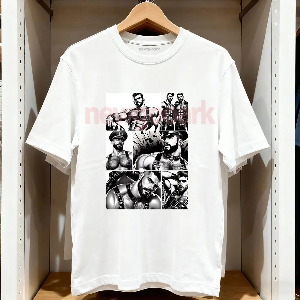 Tom of Finland LGBT Gay Pride T Shirt Woman Man Casual Cotton Graphic T Shirts Creative Streetwear Tee Short-sleev Camisetas view 2