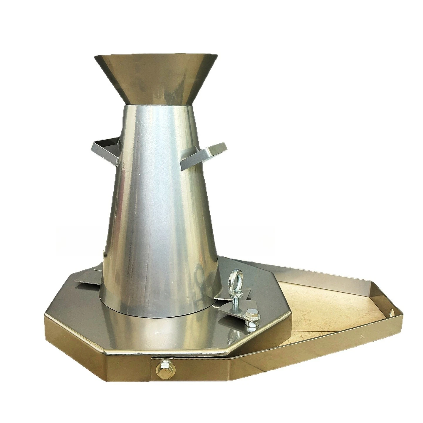Export concrete slump cone, octagonal chassis concrete slump four-piece set, concrete slump cylinder