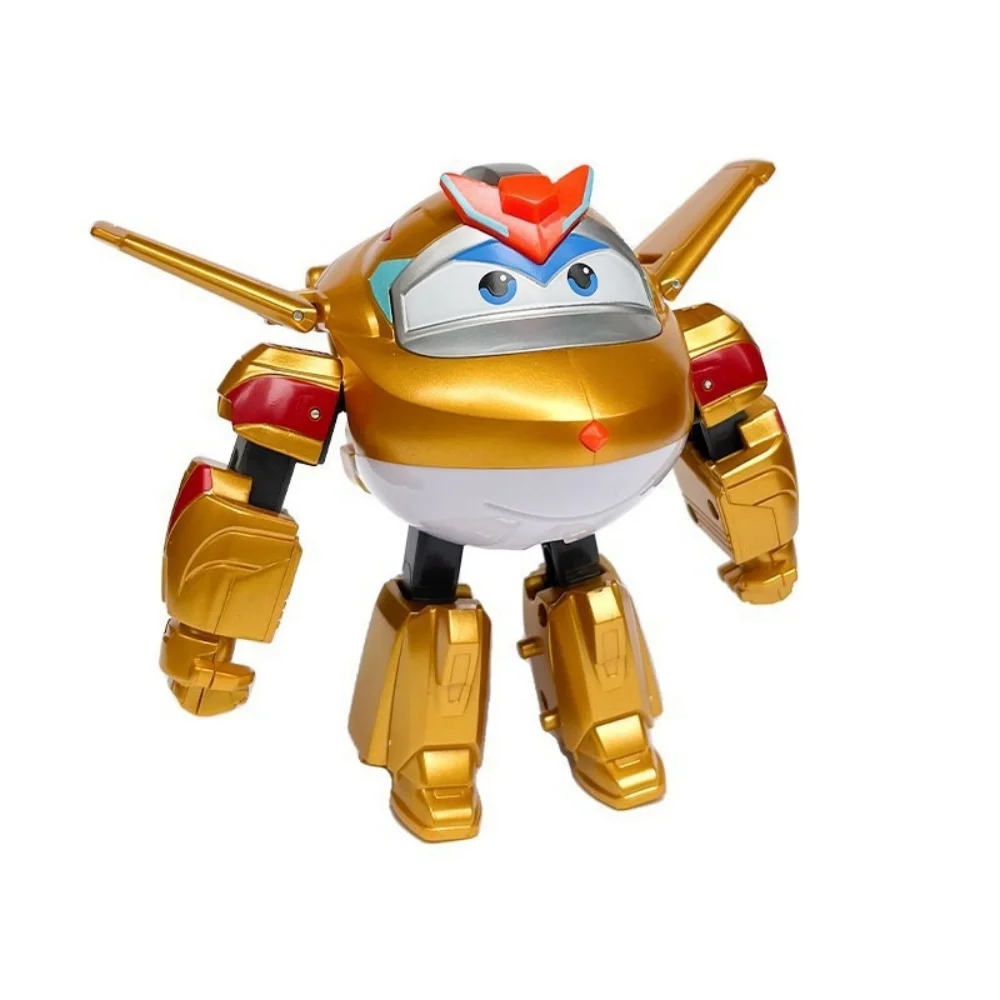 재고 판매 중 오리지널 슈퍼윙스 애니메이션 피규어 행거 빅 트랜스포메이션 장난감 로봇 데스크탑 모델 어린이 휴일 선물 핫