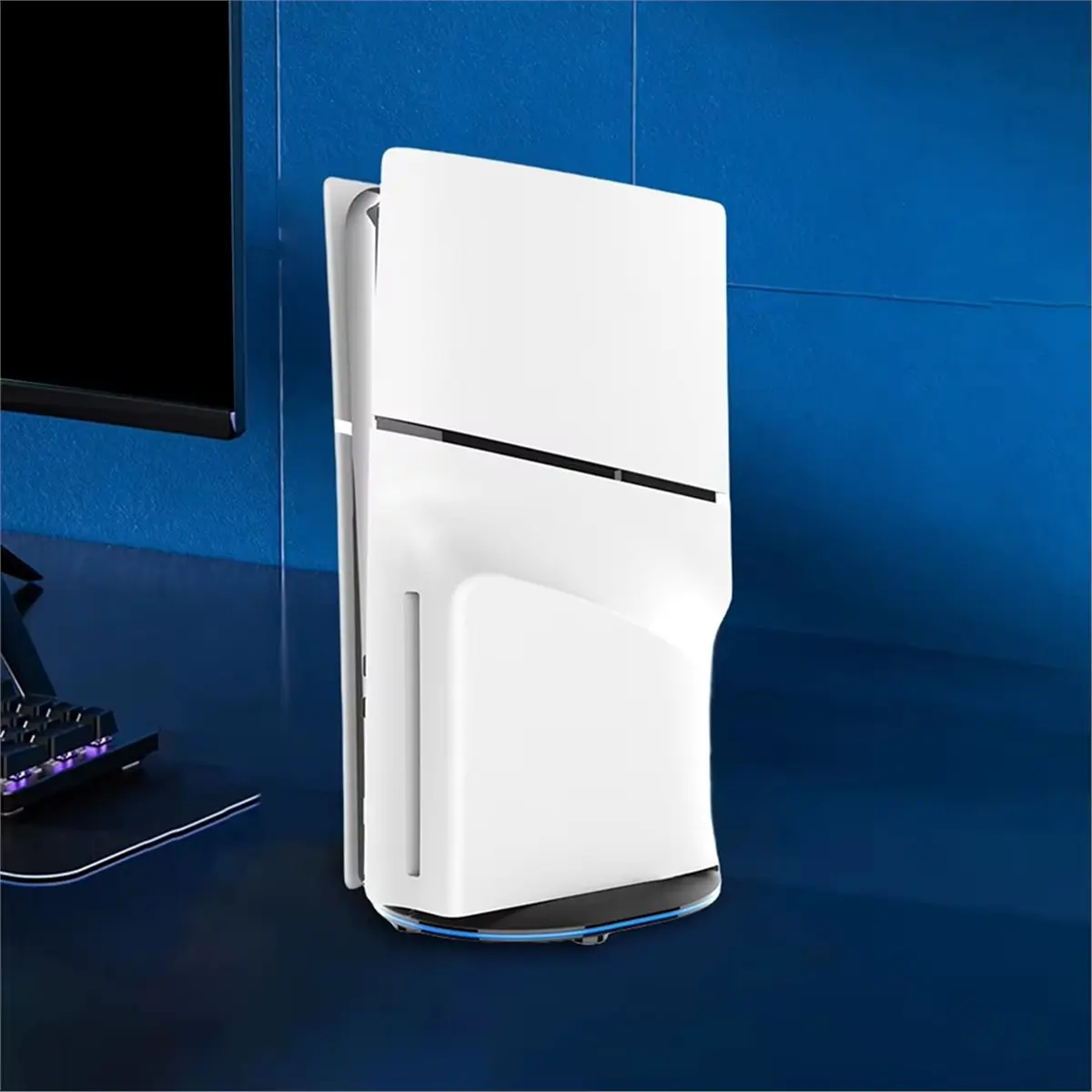 Vertical Stand Non-Slip Display Stand Base for Slim Console Disc and Digital for Slim Console Space-Saving