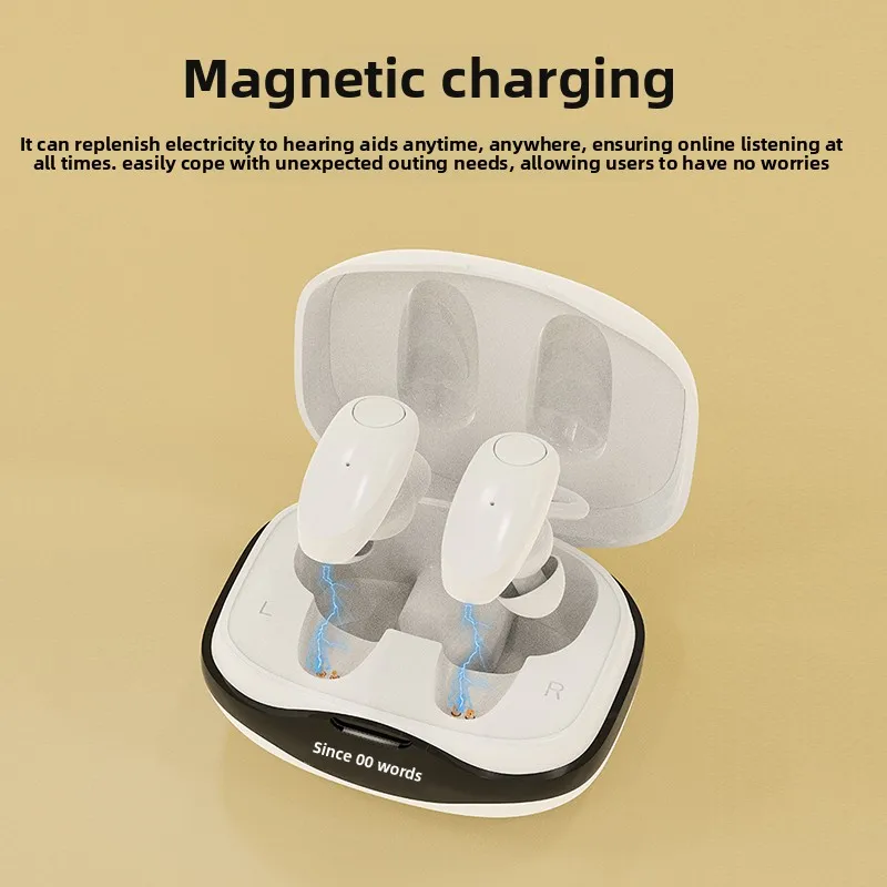 Digital Hearing Amplifier BT TWS Earbuds Smart APP Control Noise Cancelling Binaural Adults Support Phone Calls Rechargeable 16