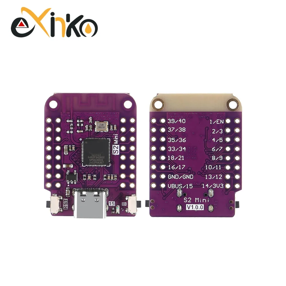 10 Stück ESP32 S2 Mini V1.0.0 - LOLIN WIFI IOT Board basierend auf ESP32-S2FN4R2 ESP32-S2 4MB FLASH 2MB PSRAM MicroPython für Arduino – Detail 4