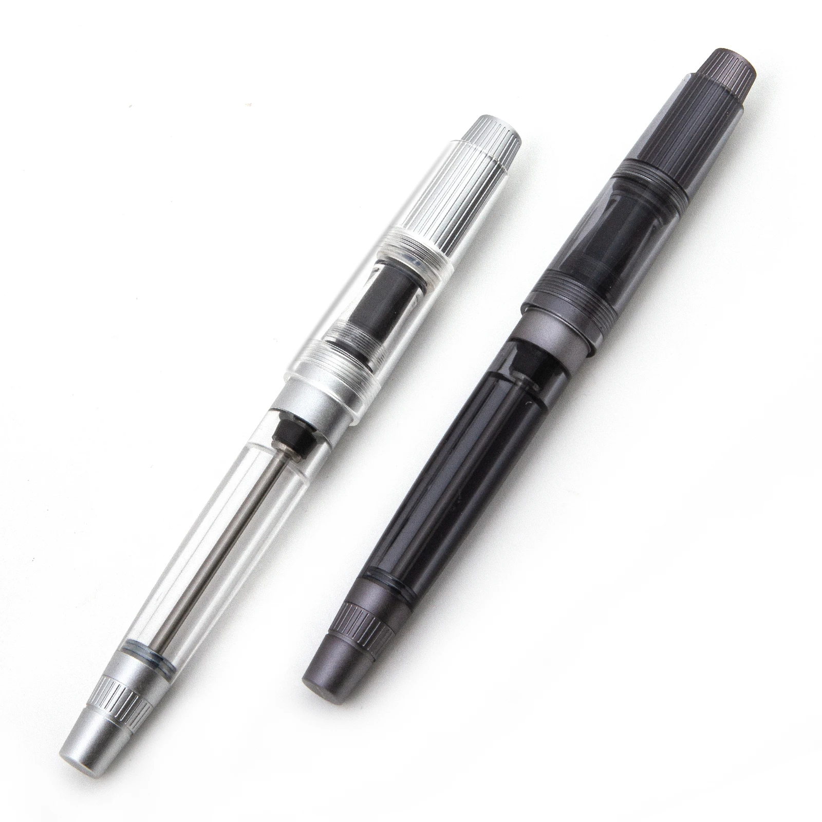 Natami Vacuum Filling Fountain Pen Fine /No.6 Nib Titanium & Acrylic  Writing Office Business ， Writing Office Business Gift Pen