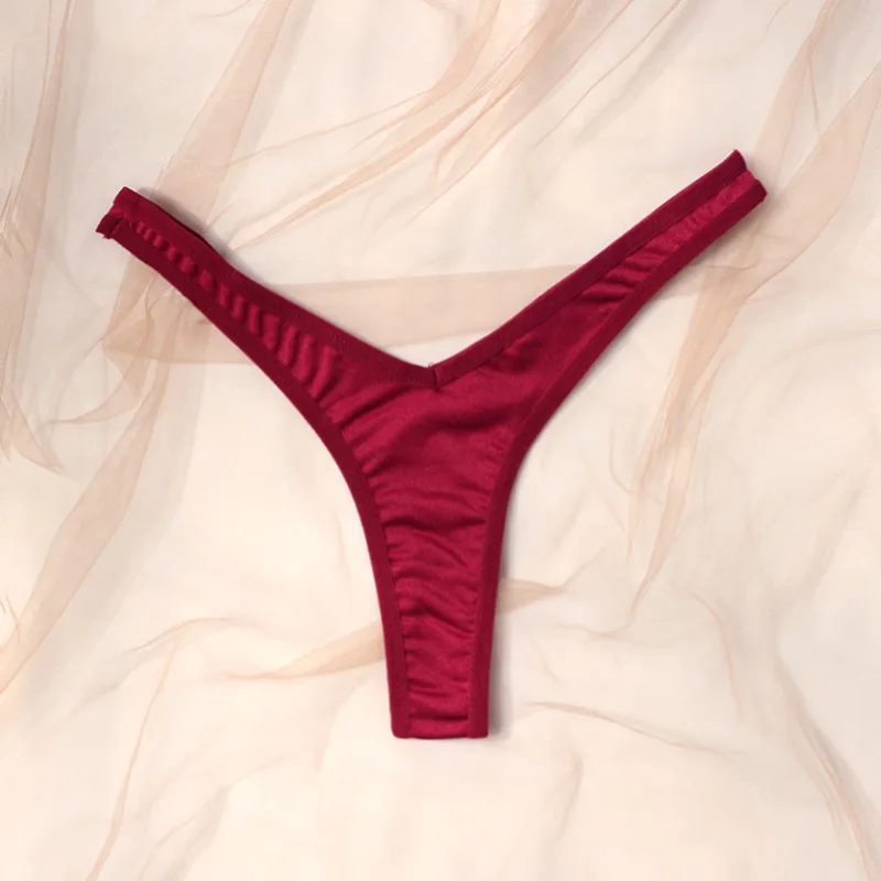 Culottes sexy pour femmes, string sport respirant taille basse, sous-vêtements élastiques type T, culotte bikini