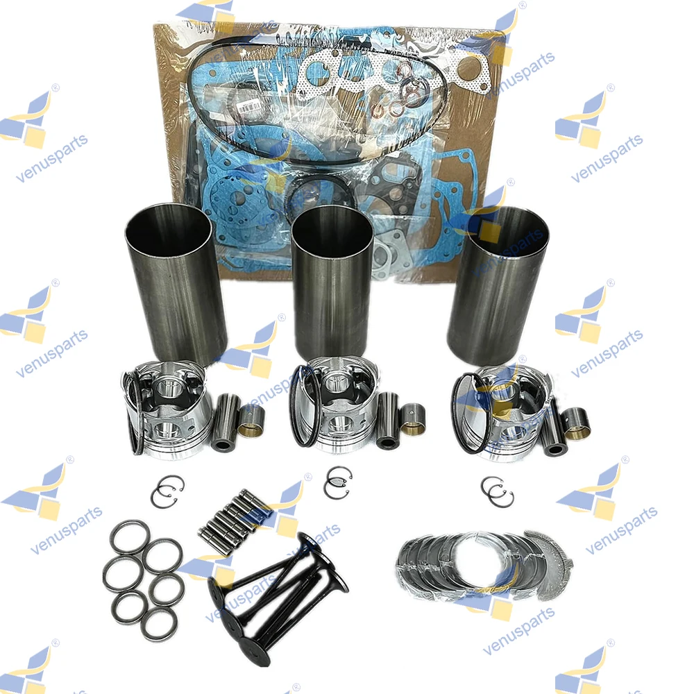 D1402 Overhaul Rebuild Kit For Kubota Piston Rings Cylinder Liner Full Gasket Set Engine Parts L2550DT L2550 L2650DT L2650DTGST