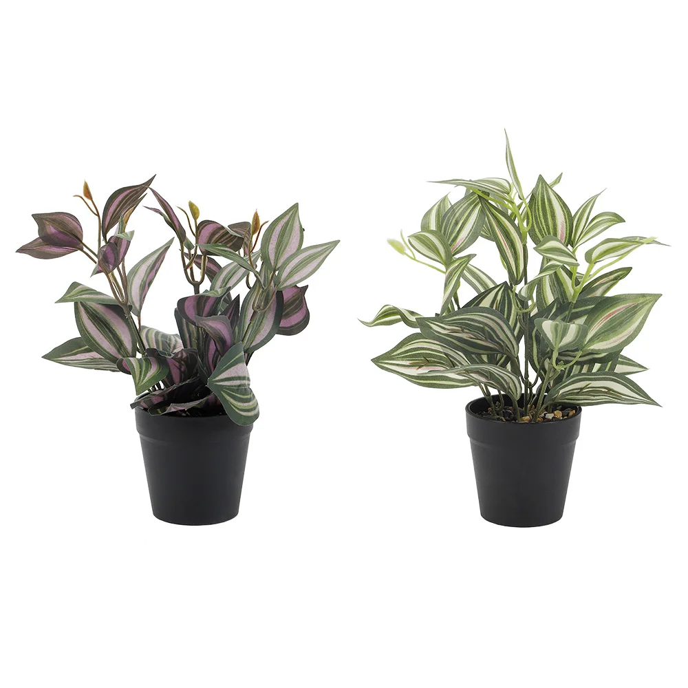 

Artificial Potted Plants Plastic Fake Greenery - Realistic Low Maintenance Indoor/Outdoor Decor for Home/Office/Garden