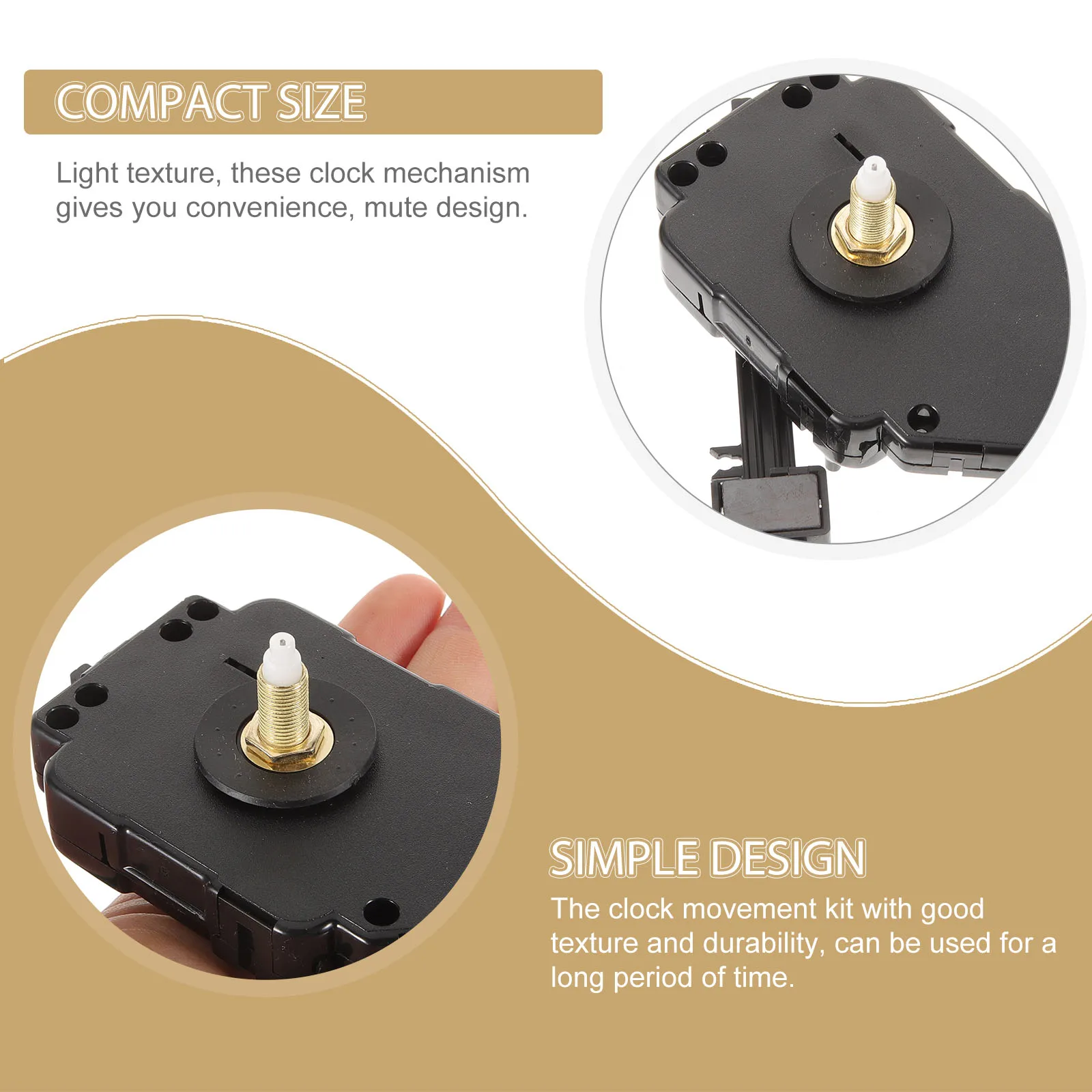 

Quartz Pendulum Clock Parts 2 Pairs Hands 1 Pendulum Movement Mechanism Replacement Accessories DIY Repair Projects Clock Kit