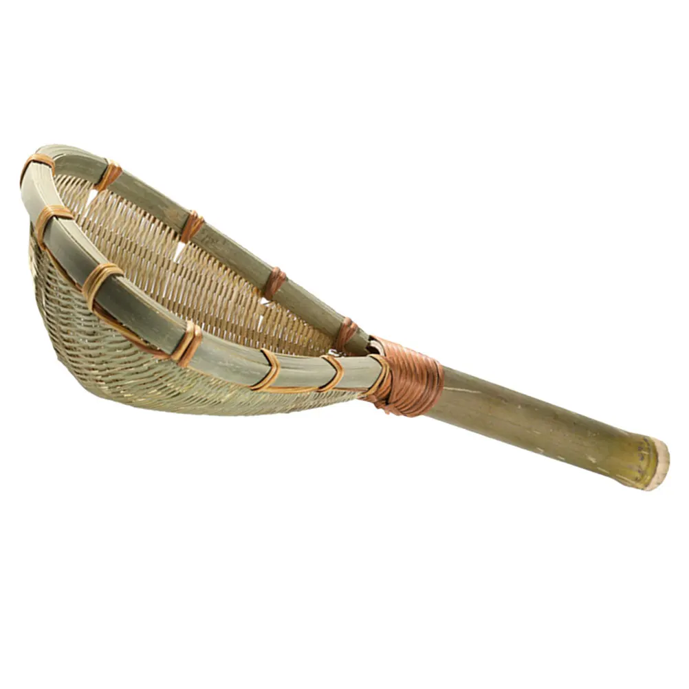 

Bamboo Weaving Reusable Food Strainer Mesh Spoon Noodle Pasta Veggie Soup Kitchen Tool Ergonomic Filter