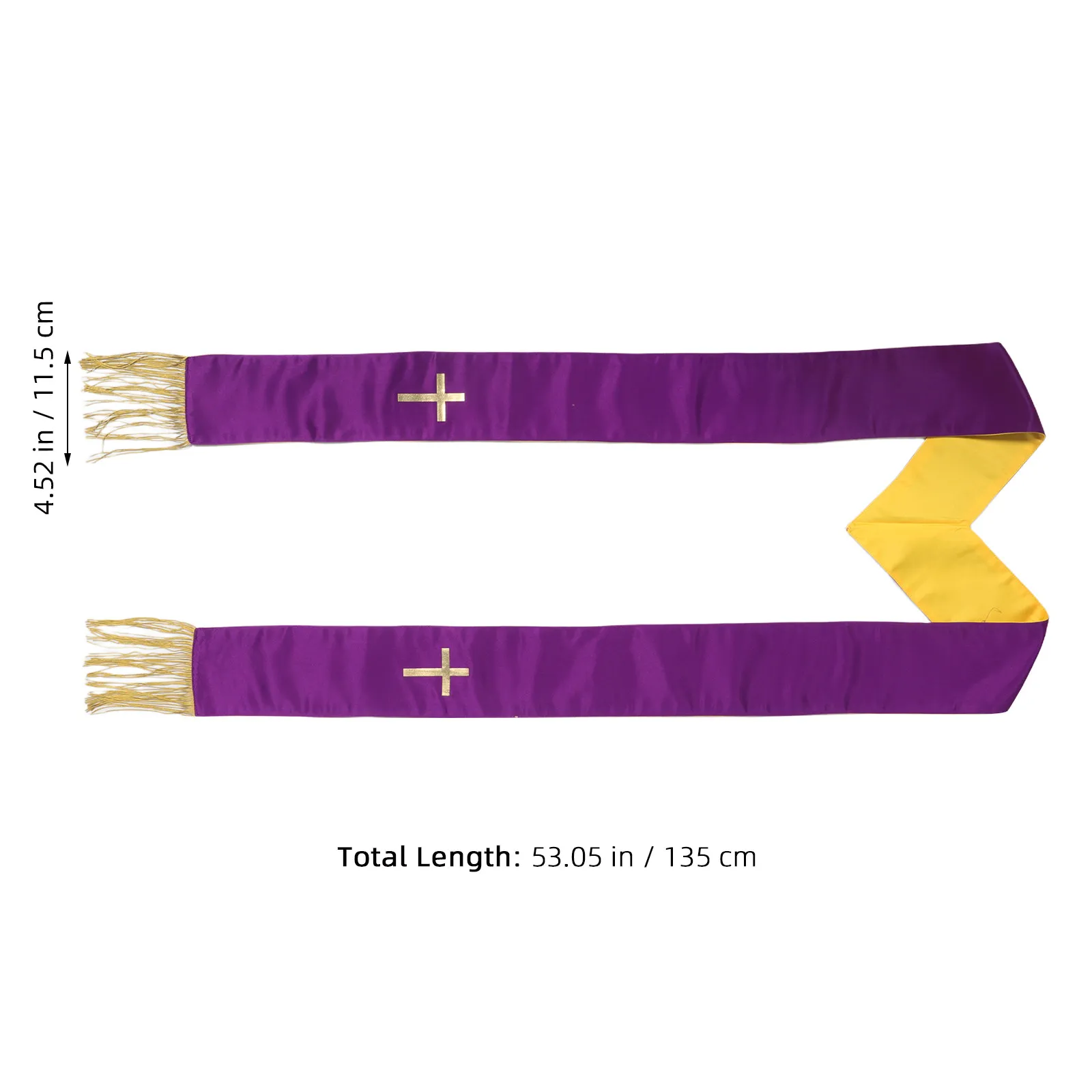 Dual Color Purple Gold Reversi - Stole Wedding Shawl avis et prix