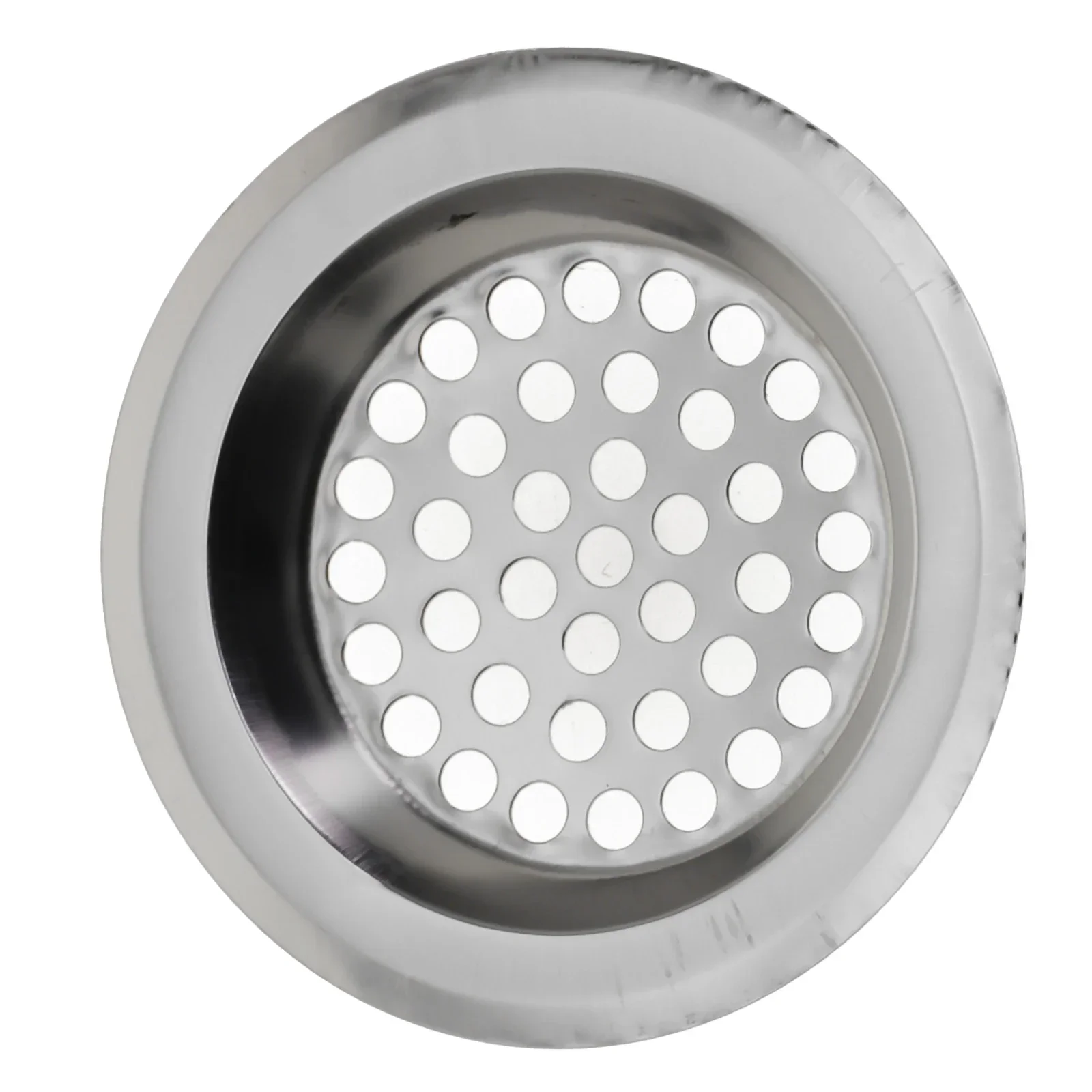 Filter Drain Net Sink Strainer Bathroom Kitchen Hair Hole Filter Round Sewer Stainless Steel Strainer 1 Pcs 60mm