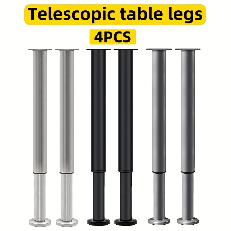 retractable table legs, furniture feet, 72cm adjustable support bar stool feet, table leg replacement,