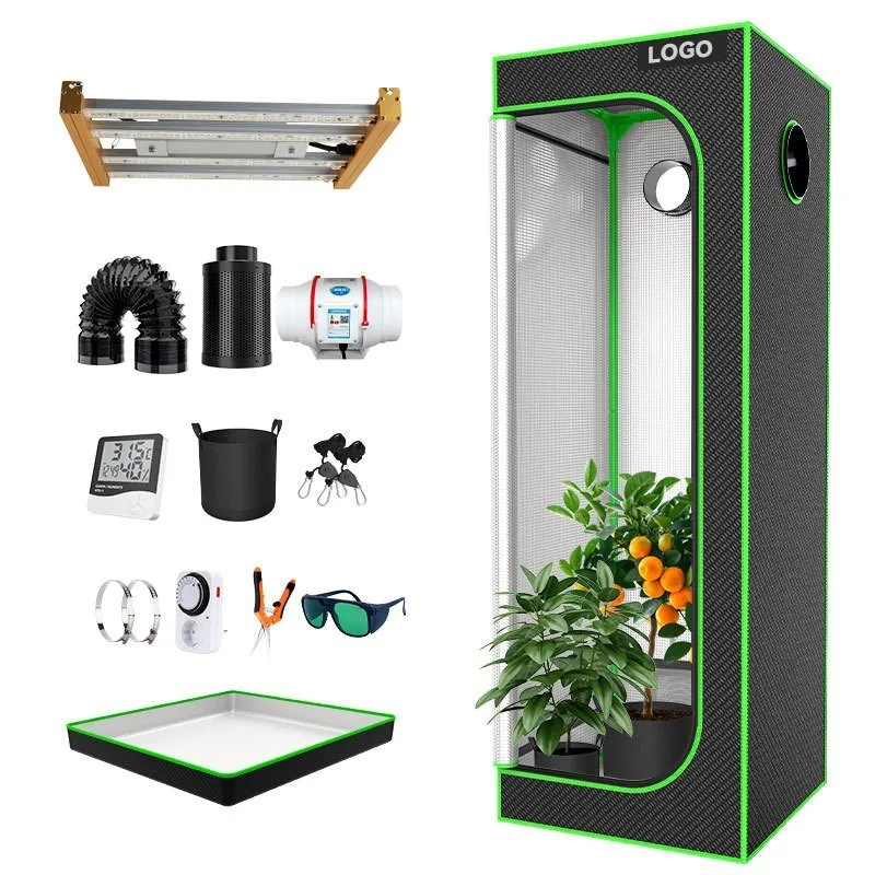 Novice 80*80*180cm Plant Grow Tent Set Adjustable Light Indoor Cultivation Constant Temperature Protection Tent