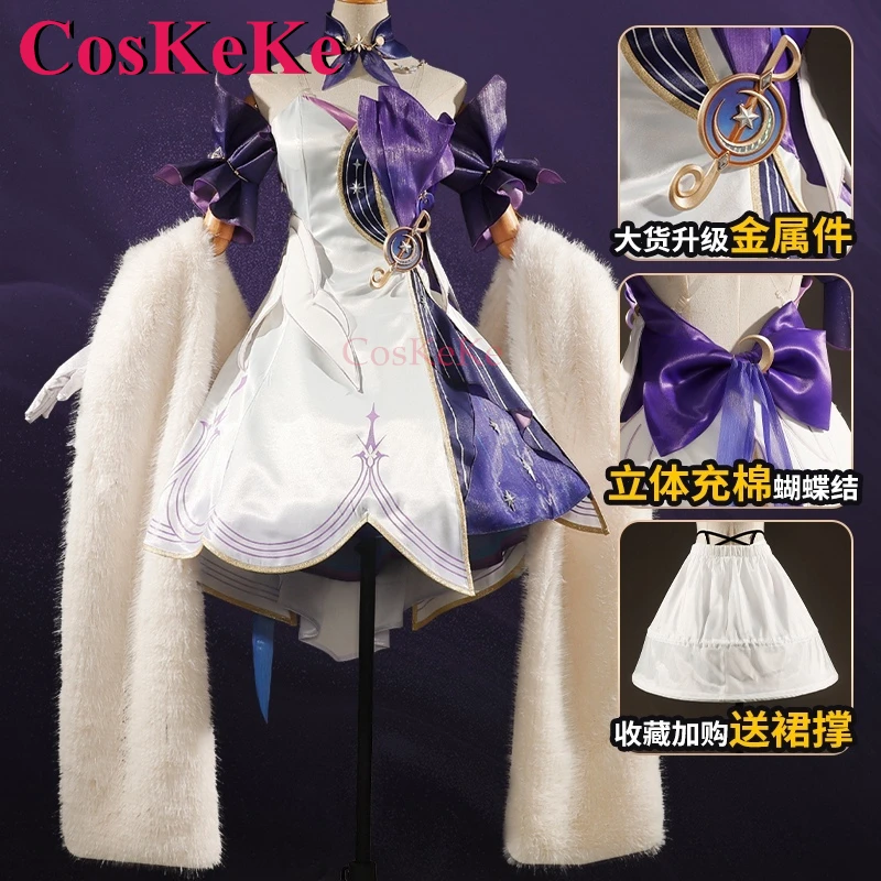 CosKeKe Robin Cosplay Game Anime Honkai: Star Rail Costume Fashion Sweet Uniform Dress Women Halloween Party Role Play Clothing