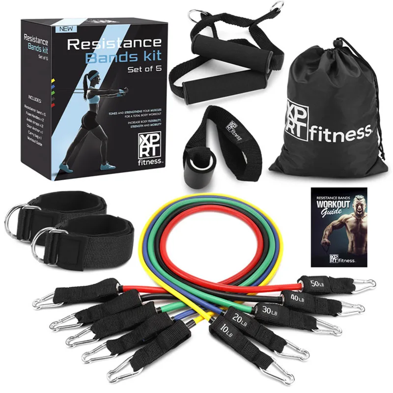 

Workout Rubber Tube Band Resistance Bands Set Fitness Loop Rubber Yoga Exercise Tube Bands 1