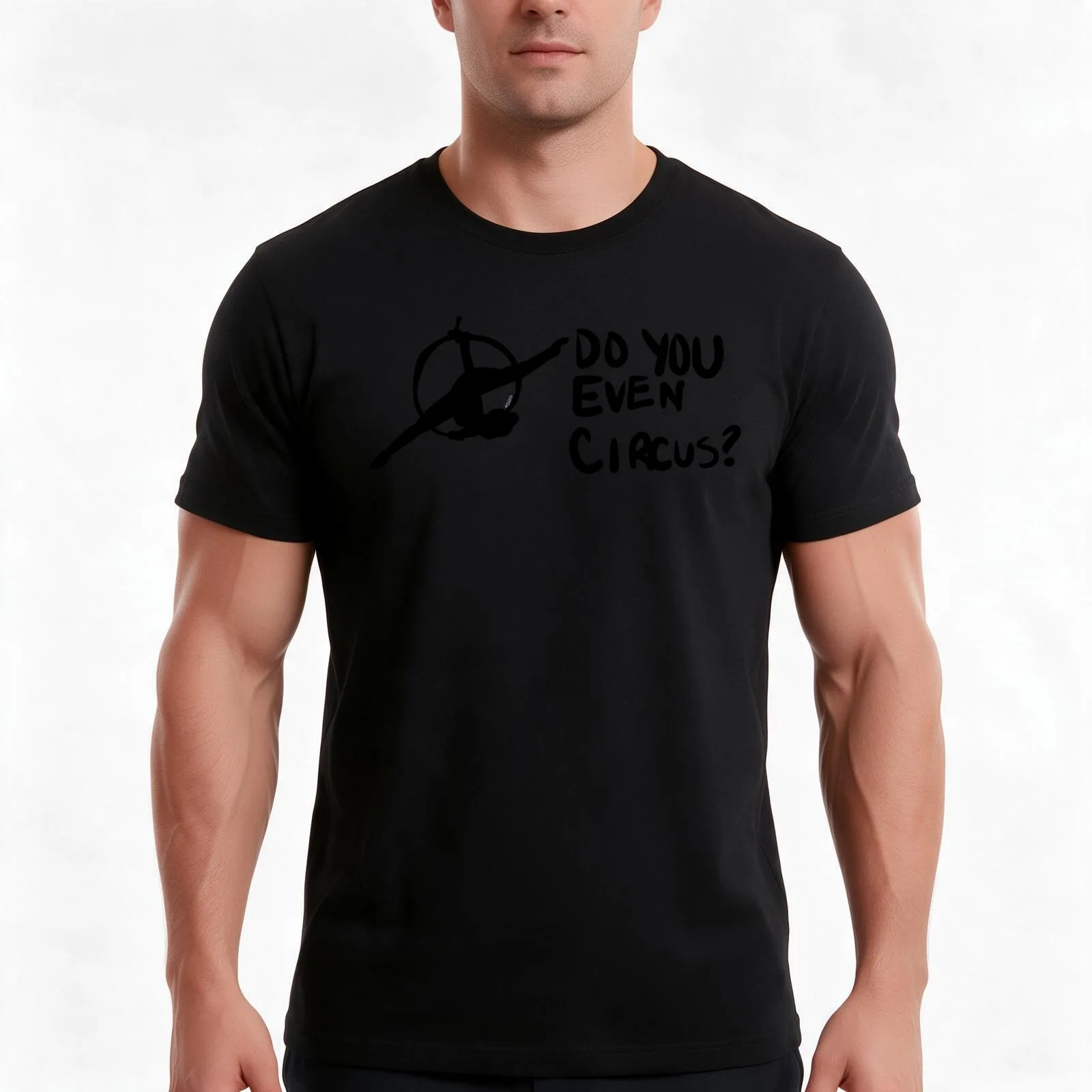 Do you even circus? T-Shirt, Summer Casual Cotton Tee, Oversized Streetwear Tops, Vintage Graphic Print, Loose Fit Short Sleeve