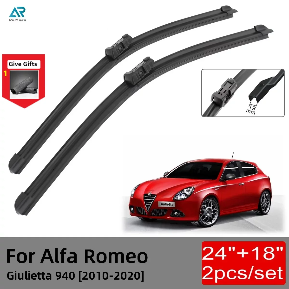 

Щетки стеклоочистителя для Alfa Romeo Giulietta 940 2010 2011 2012 2013 2014 2016 2017 2018 2019