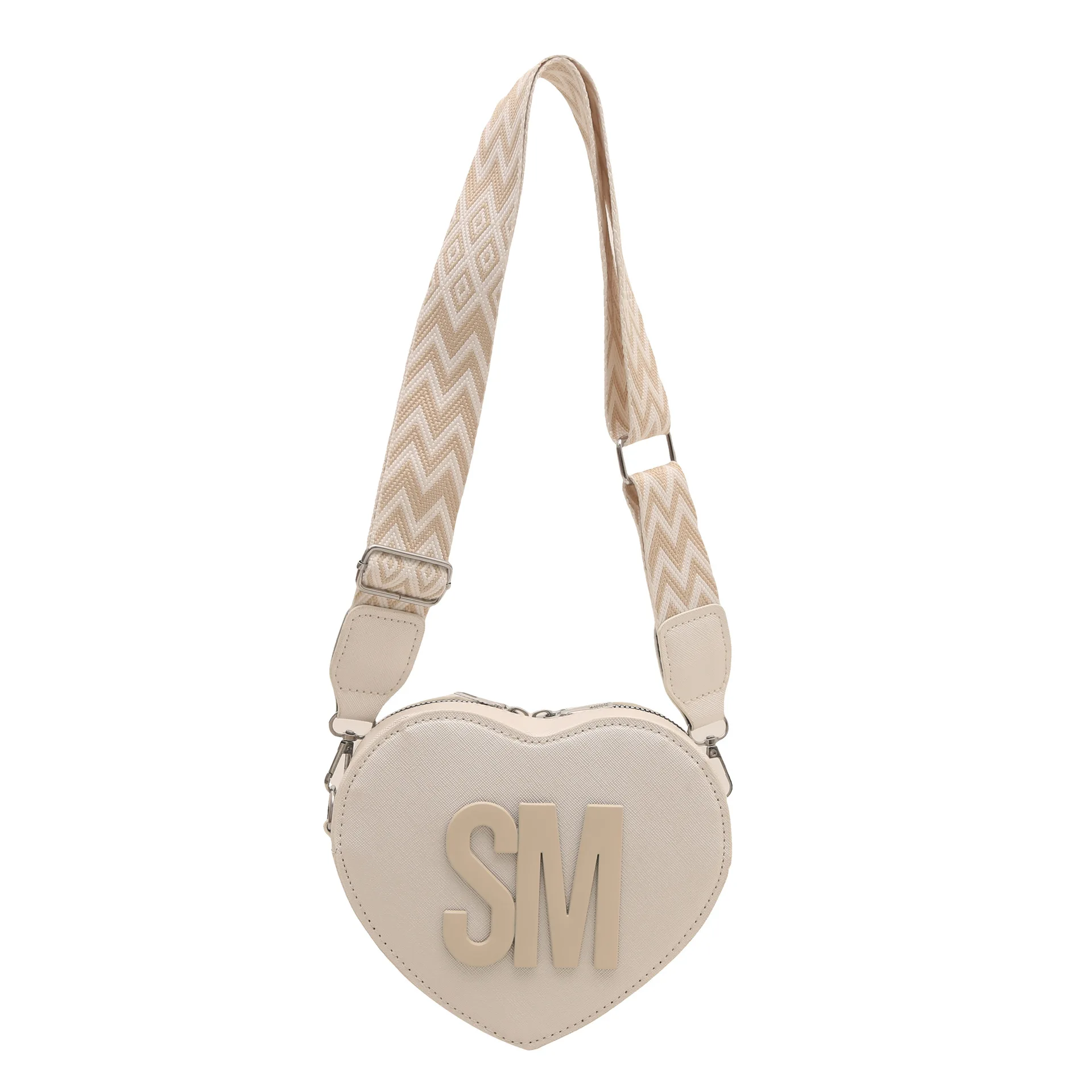 

2025 New Heart Print Shoulder Bag for Women Premium Wide Strap Convertible Crossbody Minimalist Chic for Romantic Casual Style