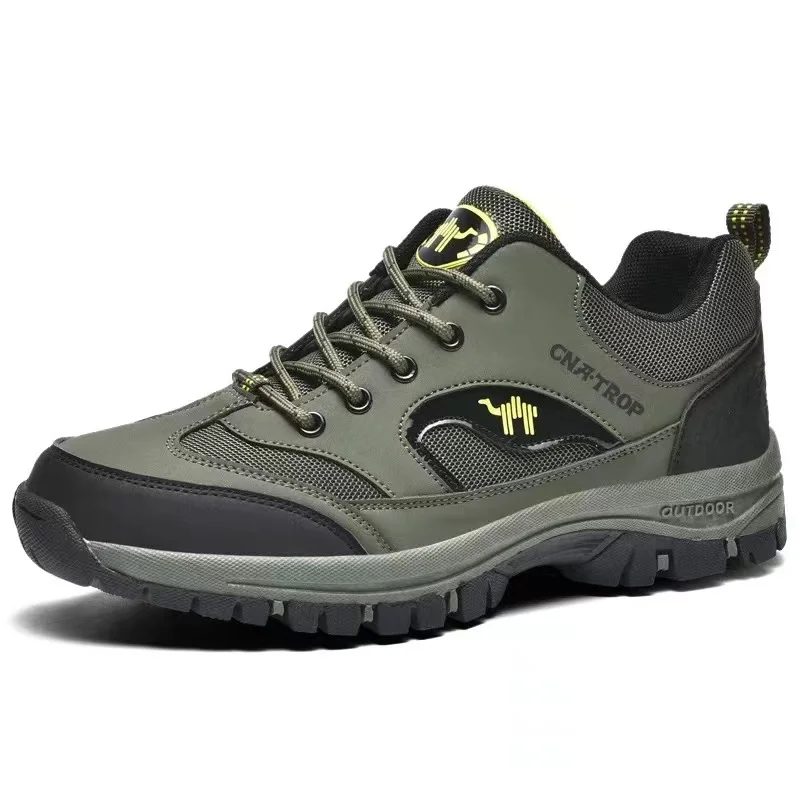 Lynjacye Big Size  46 Men's Hiking Boots Autumn Winter Trekking Shoes Waterproof Pu Leather Boots Ankle Boots Hiking Shoes