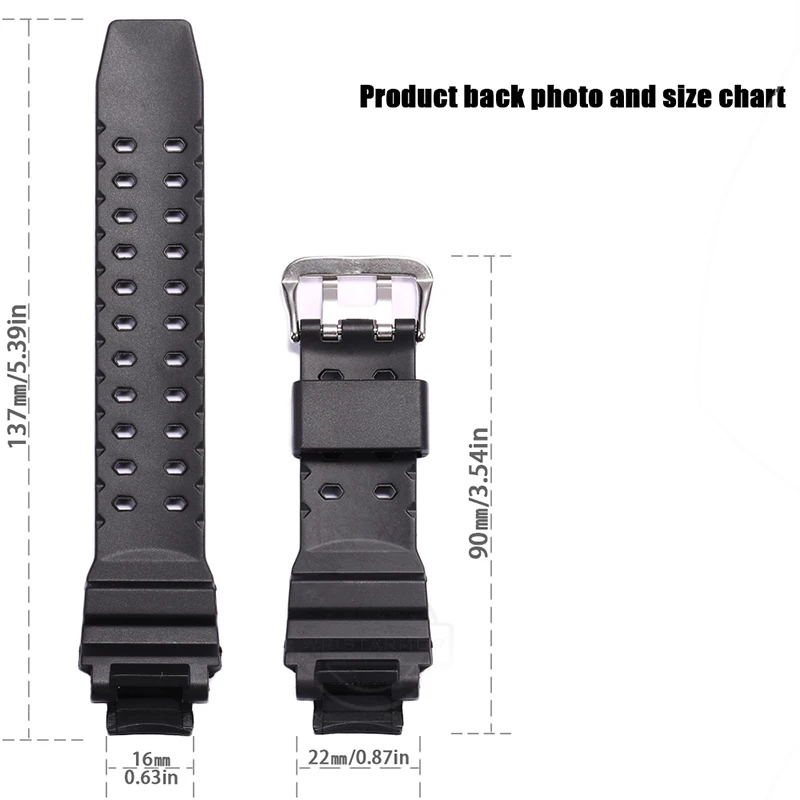 Resin Watch Strap Suitable for Casio GA1000 GA1100 GW-A1000 G1400 Watch Replacement Band Men's Waterproof Bracelet Accessories