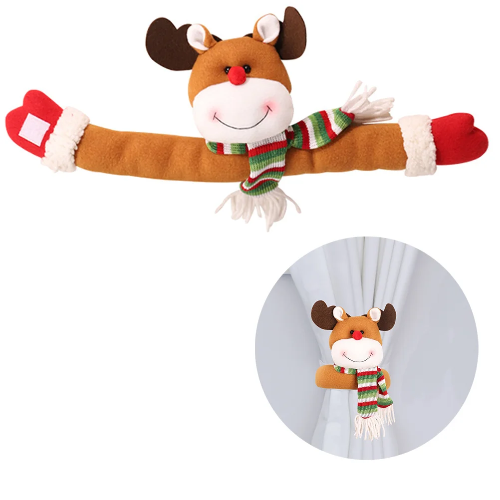 

Creative Cartoon Style Curtain Buckle for Christmas Elk Design Festive Decoration in Vivid Colors Suitable Home Party Event