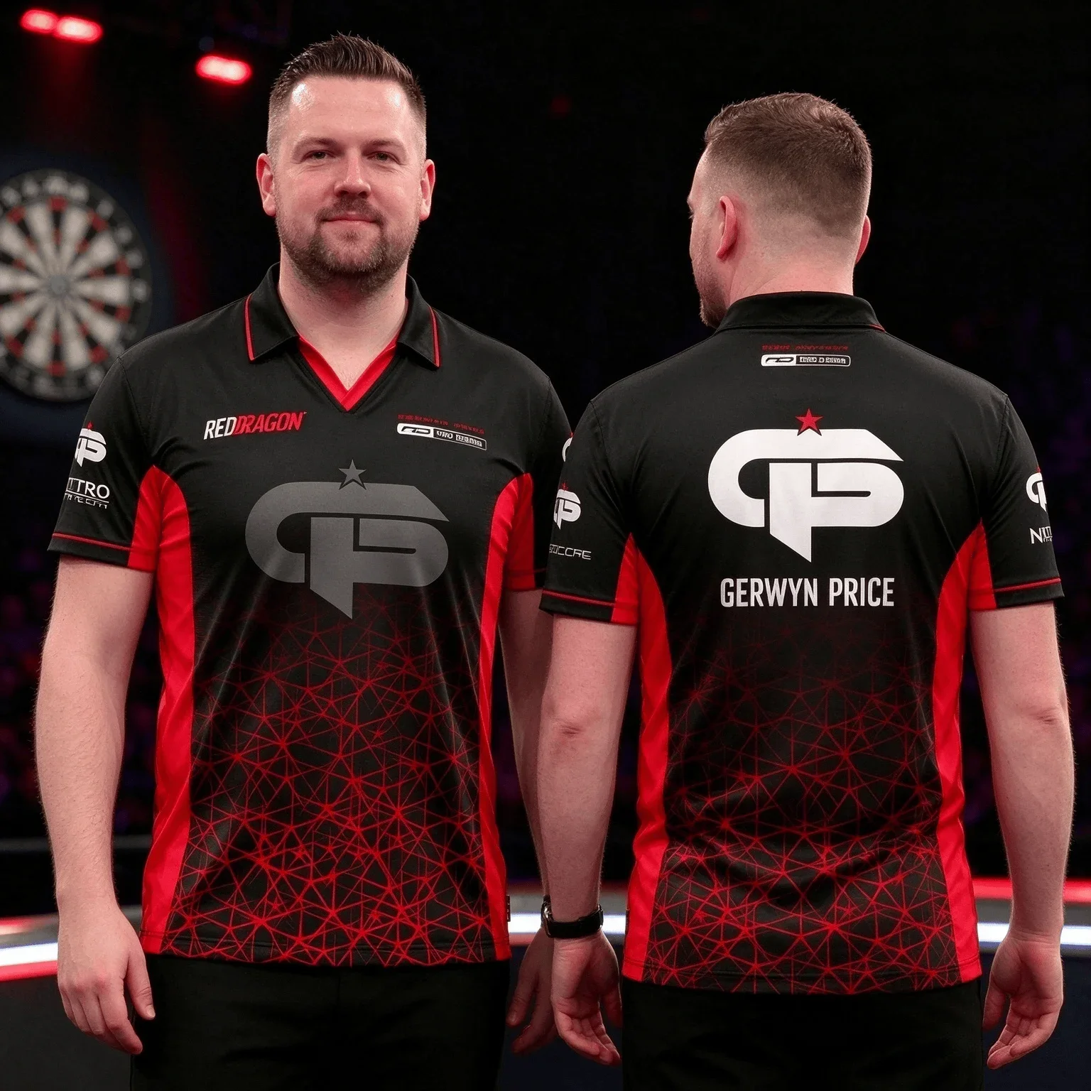 2026-27 Gerwyn Price The Iceman Darts Polo Shirt 2026 Signature Jersey Blue Black Style Men Sportswear Quick Dry Top