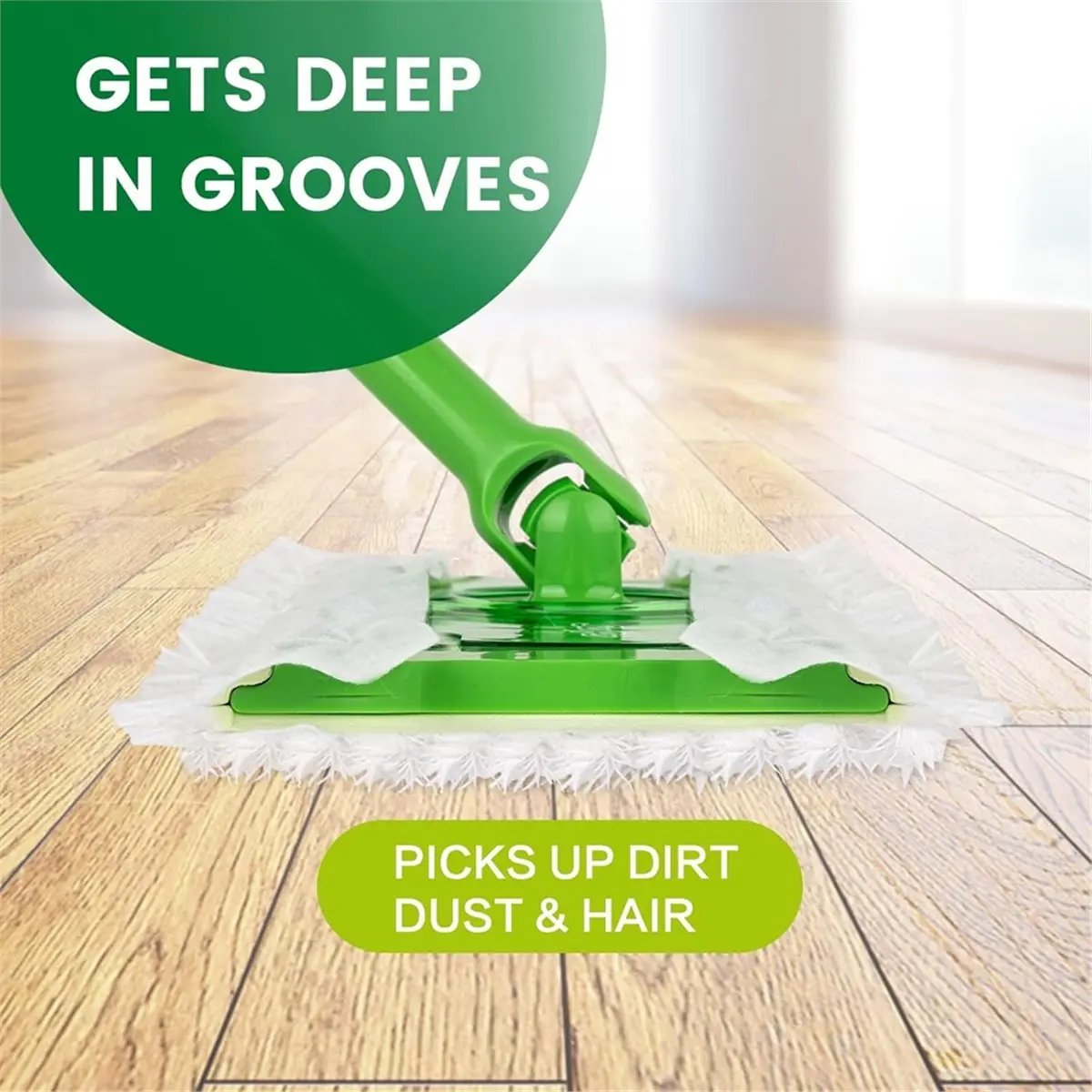 100pcs Dry Sweeping Cloths for Sweeper Mop,Heavy Duty Microfiber Duster Mop Pad Refills,Captures Dust & Pet Hair