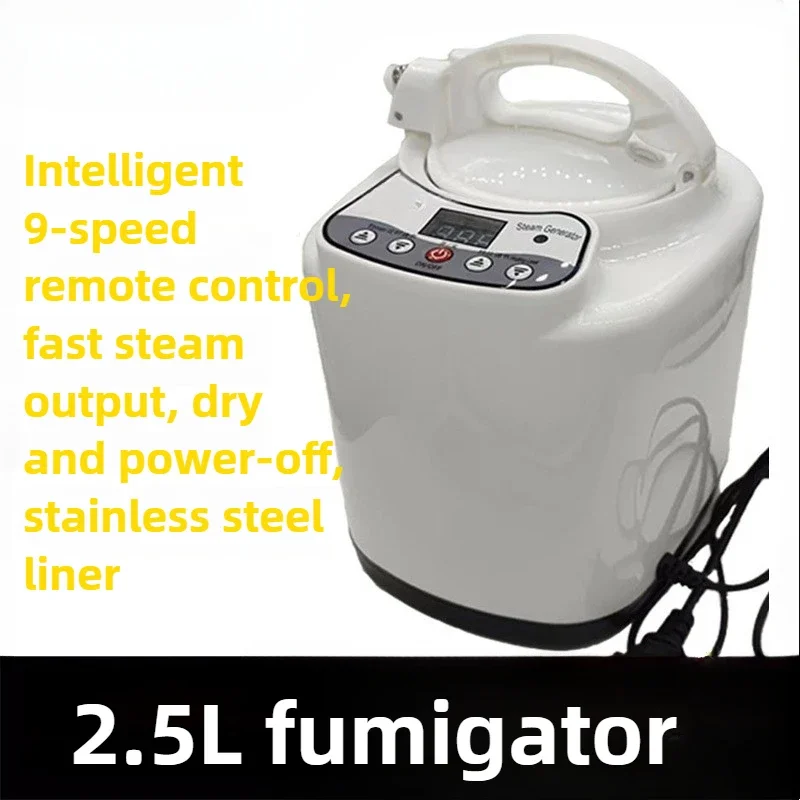 2.5 Liters Household Multi-function Fumigator 1000W Sauna Box Steam Engine 9-speed Intelligent EU UK US AU Sauna Foot Soaking