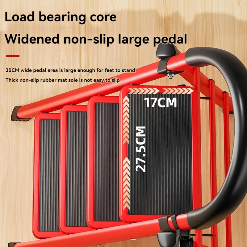 Folding Ladder Carbon Steel Protable Ladder Chair Strong Load-Bearing Kitchen Step Ladder Stool For Home Escada Step Ladders