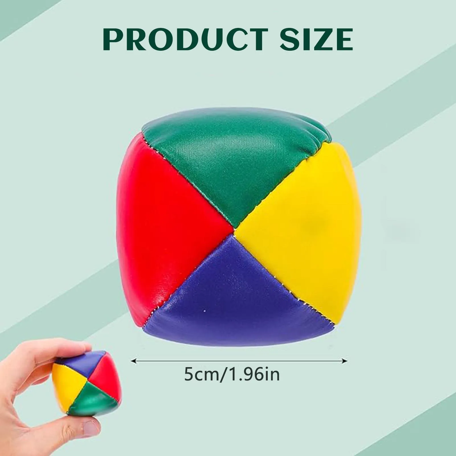 Beanbag Juggling Balls Soft Smooth Durable Easy Grip Multi Coloured Balls for Beginners Adults Party Favor Supplies image 6