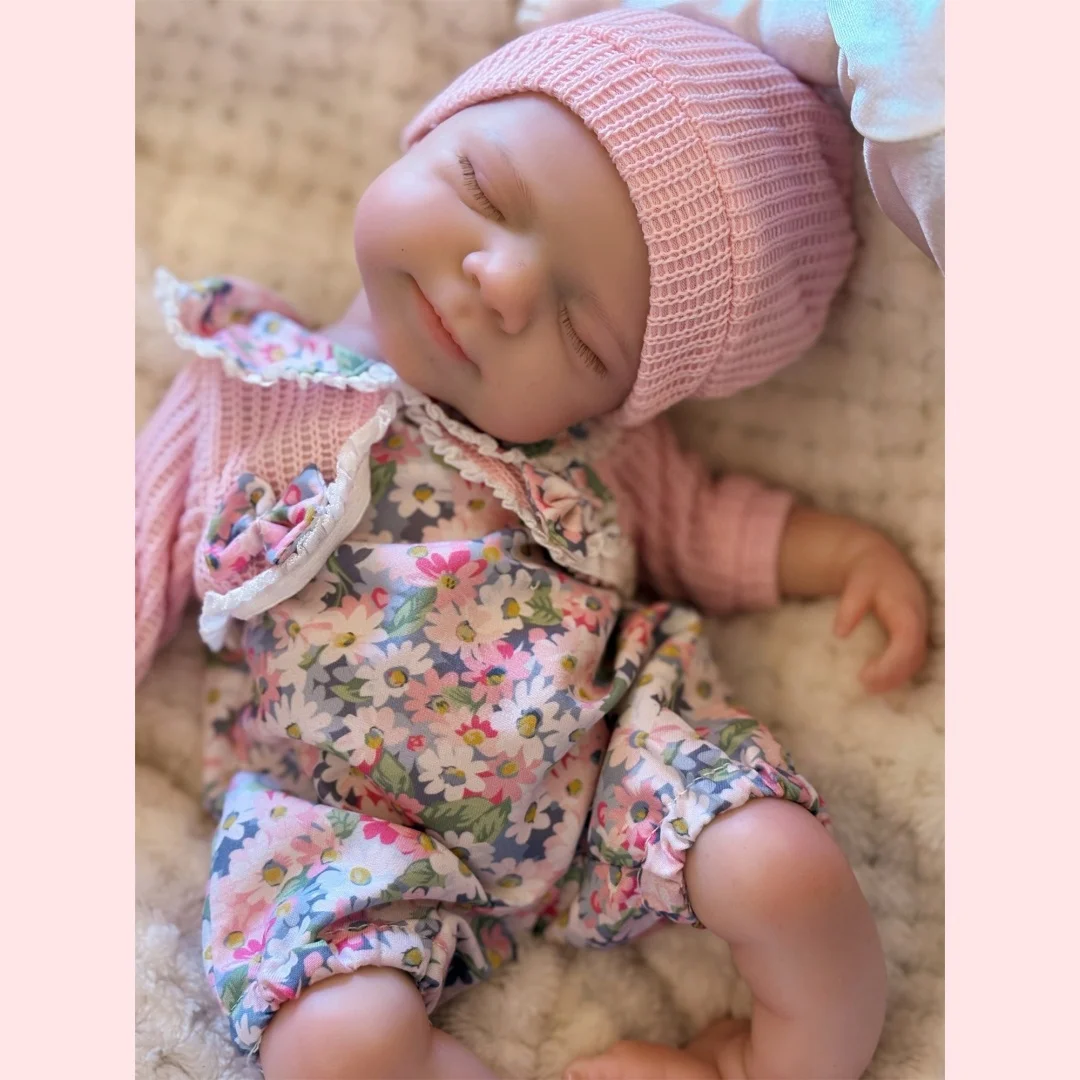 2 Styles/Can Open Mouth 13Inch/33cm Painted Solid Silicone Bebe Reborn Girls Washable Doll Handmade Reborn Doll Perfect As Gifts