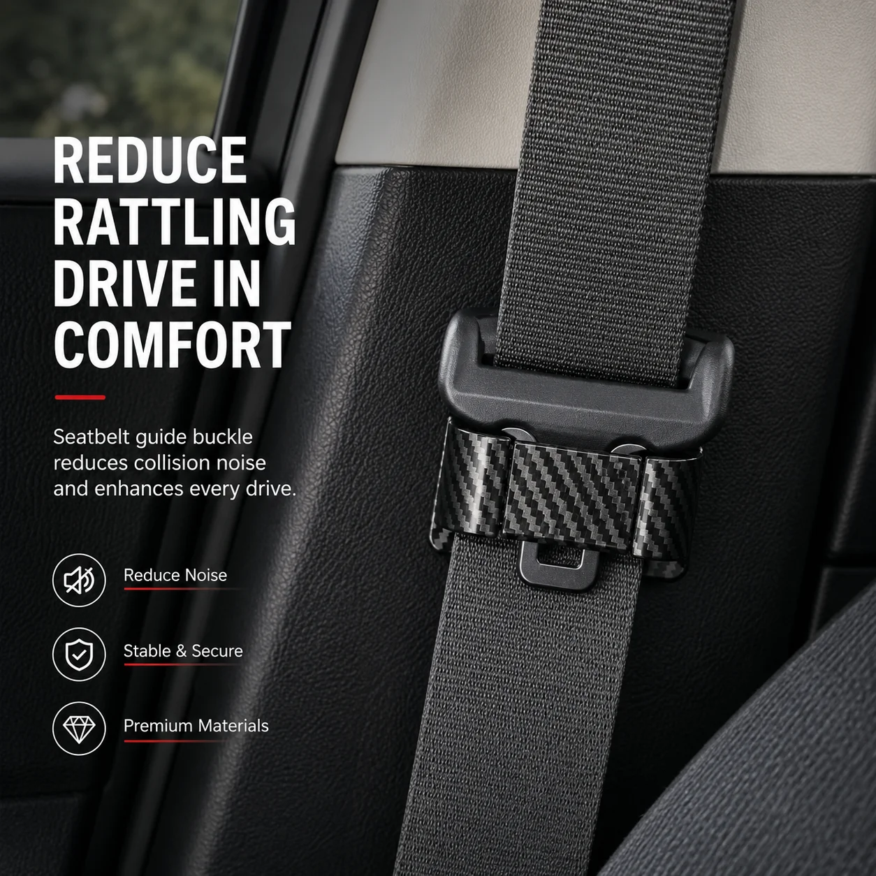 Car Seat Belt Limiter Buckle Non-slip Stopper Fixed Clip Universal Auto Seat Belt Holder Stabilizer Fastener Adjustable Clip