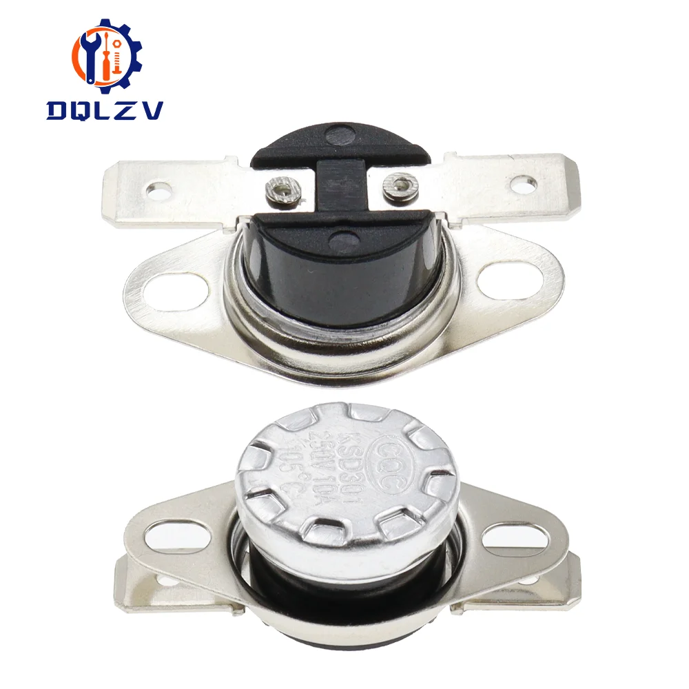 Bimetal thermostat KSD301 0C~350C Temperature Switch Thermal Control 75C 85C 95C 105C 125C 135C 145C 180C 250C 300C 350C Degree