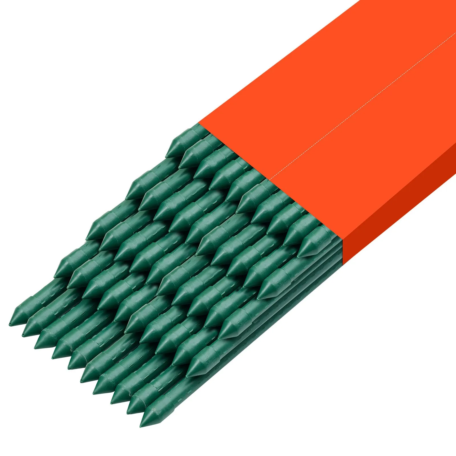 

Металлические опоры для томатов с пластиковым покрытием, 50 шт., 57,28 дюйма (145,9 см)