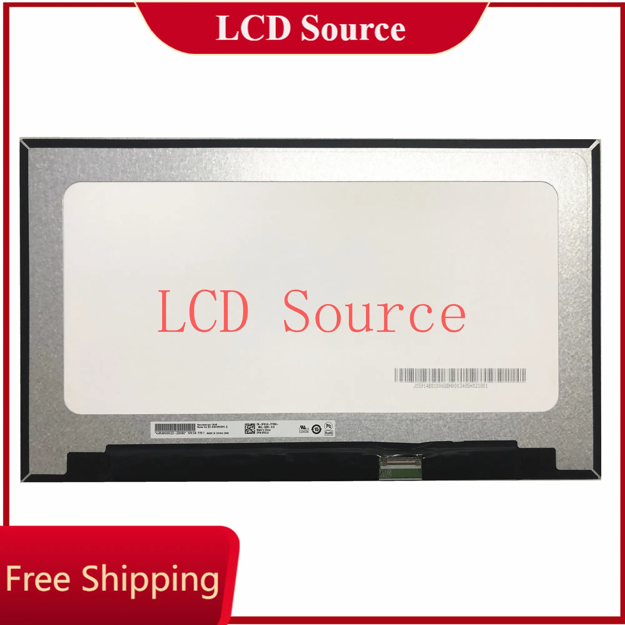 

B140HAN04.6 14.0" 1920X1080 eDP 30PINS Display with NO Screw Holes LED LCD Screen