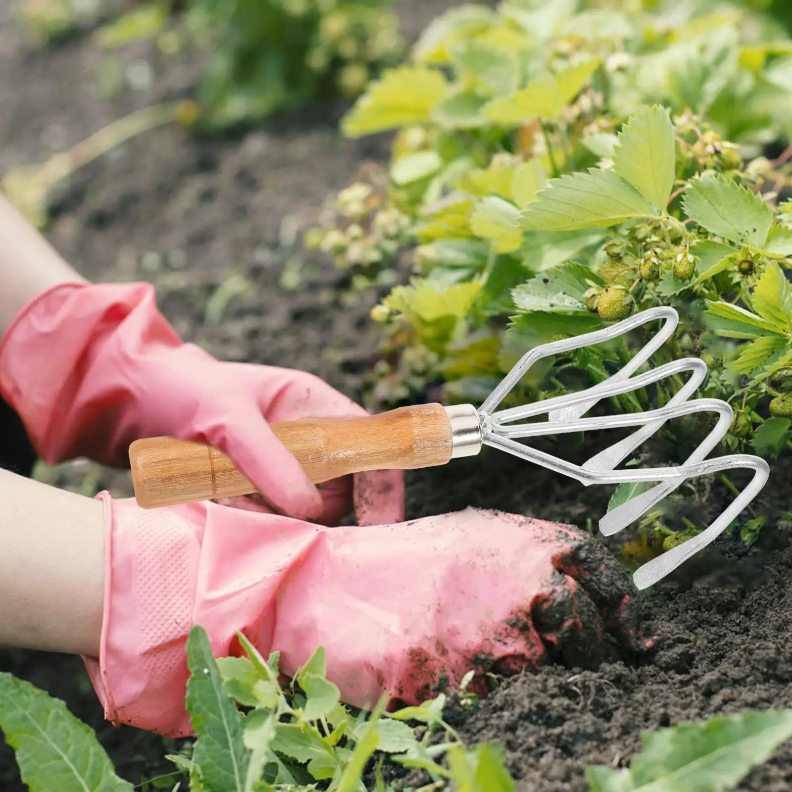 Garden Tool Clam Rake Hand Rake Shell Claw Beach Supplies Durable Handle Digging Seafood Oyster Shells Reliable Home