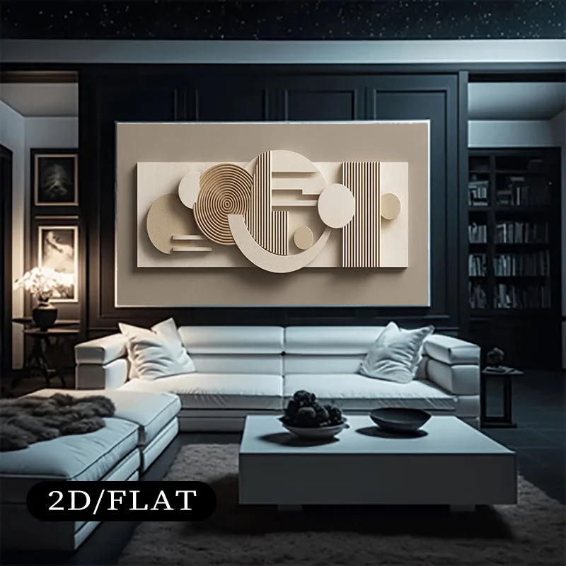 2D/Flat 1pc Unframed Modern Canvas Art - Extra Large Wall Art Prints for Living Rooms, Bedrooms, Offices, Dining Areas Decortion