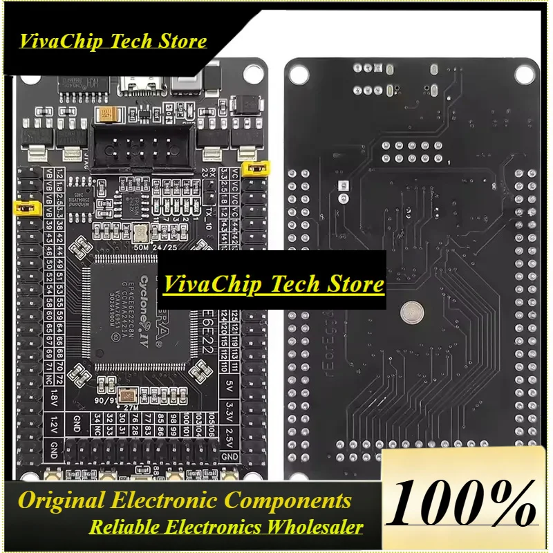 VivaCEP4CE6E22C8N Development Board FPGA Core System Board Module Compatible With Altera CycloneIV Peripheral Chip W25Q CH340 Ty