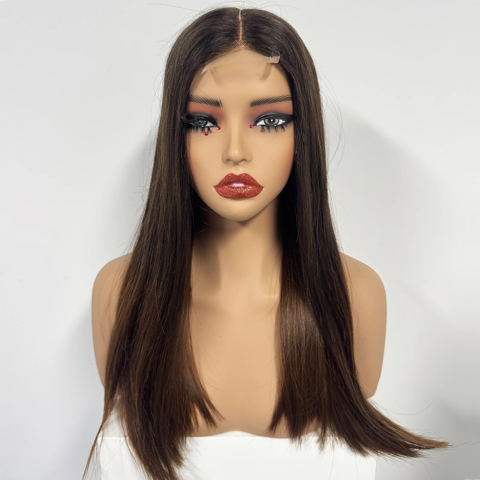Can Be Dyed Straight Real Human Hair Wigs 2x6 Transparent Lace Closure Wigs 12-22inch Human Hair Virgin Hair Wigs for Women
