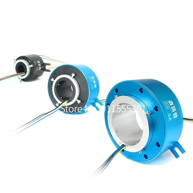 Through Hole Slip Ring 2/6/12/18/24 Channels 2A/5A/10A Current Slipring Hollow Rotate Connector Hole 8-100mm Conductive Rings