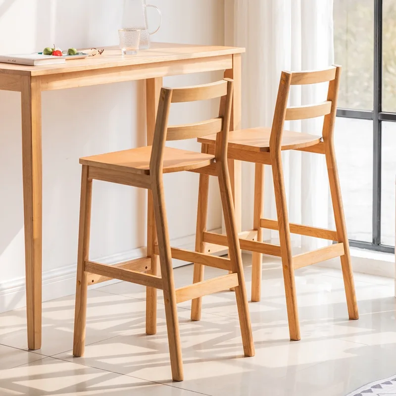 Sedia da Bar per la casa poltrona accessori per feste Bar schienale panche per la colazione sedie sgabello alto cucina Rattan leggero per Set