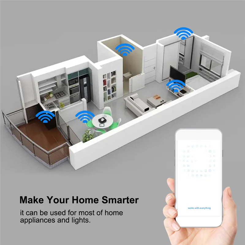 

A63K-Ewelink Smart Bluetooth Switch Relay Module+Remote 7-32V On Off Controller 4CH 2.4G Wifi Remote For Alexa