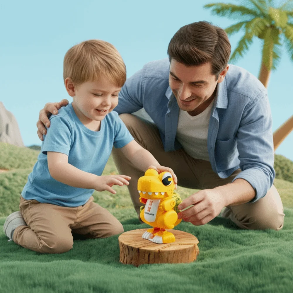 Walking Simulation Dinosaur Simulation Design Clockwork Mechanism Puzzle Wind-Up Function Clockwork Walking Children's