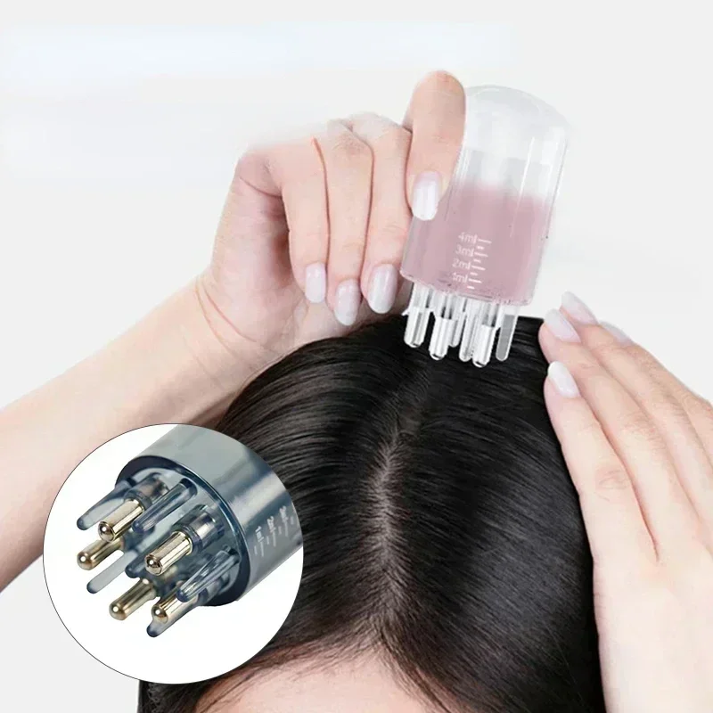 The 6th generation scalp medication comb applicator, essential oil massage  guide, ball rolling hair minor applicator