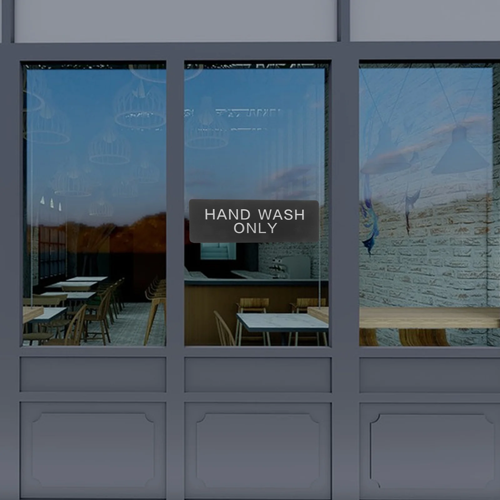 Hand Wash Signage Staff Toy Decoration Record Board Aluminum House Employees Only