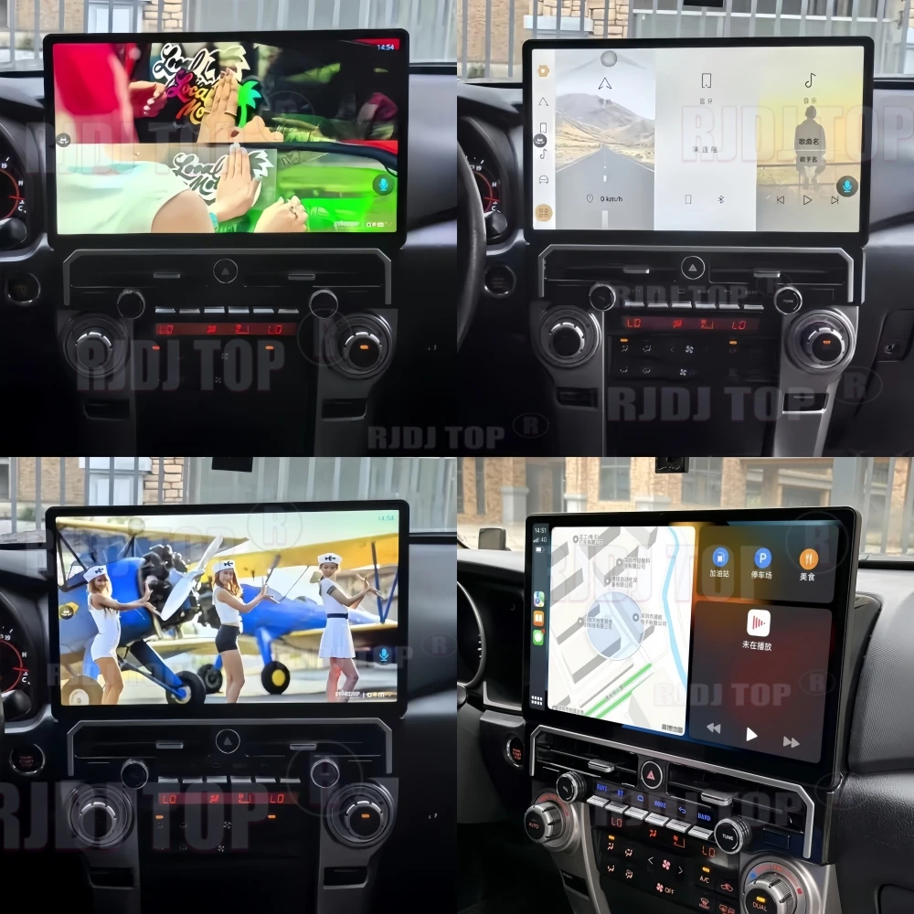 15.6 Inch For Toyota 4Runner 2010-2022 Android Auto Multimedia Car Radio Player Wireless Carplay GPS Navigation Audio Stereo DSP