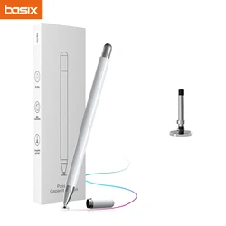 Basix Passive pen Dual-head Disc Silicone Head purpose Stylus PaintingOffice Retouching Mobile Phone Tablet Pen Capacitive Pen