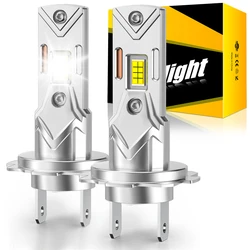 AILEO 2Pcs 200W 20000LM H7 헤드 라이트 LED 6500K 4300K ​​3000K 조명 전구 미니 크기 디자인 무선 자동차 램프 CSP 7035 플러그 앤 플레이